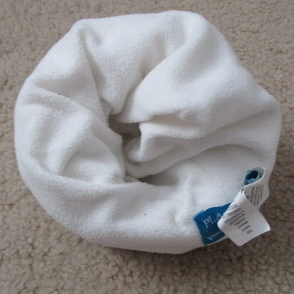 Pullover Winter Beanie Girls Size 18-24M White‎ Cream Toddler Hat Cap Hearts